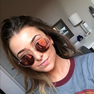 Ray-Ban Round Metal Classic Aviator Pink Rose Gold